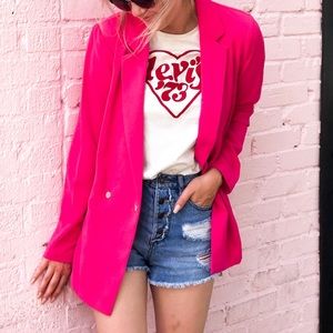 Pink blazer